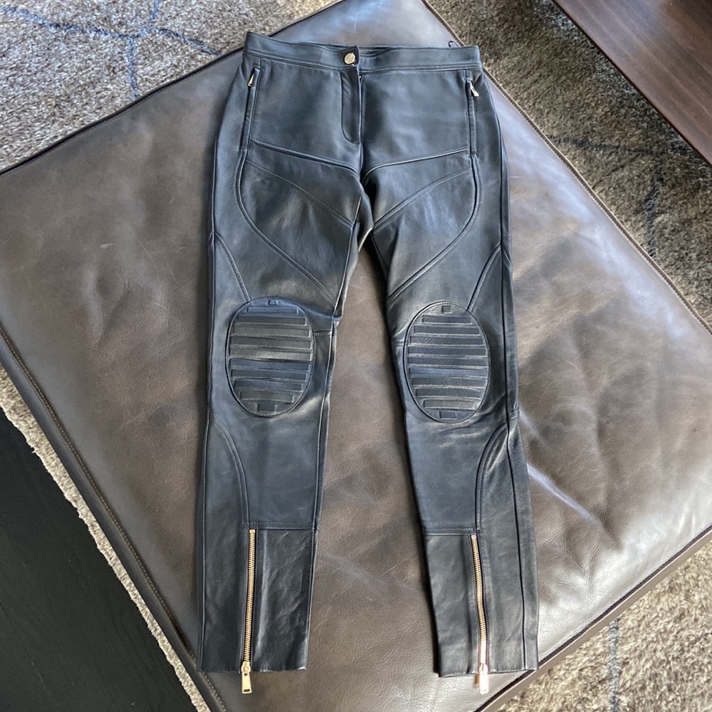 Versace Leather Pants, New with tags